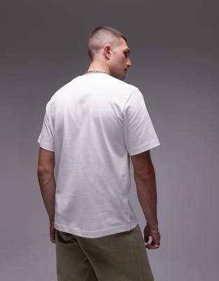 Arket Heavyweight Jersey Oversized T-shirt In White