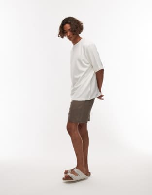 ARKET HEAVYWEIGHT BOUCLE JERSEY OVERSIZED T-SHIRT 