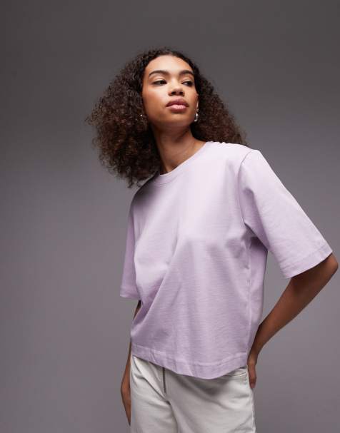 ARKET heavyweight boxy t-shirt in lilac - view 1