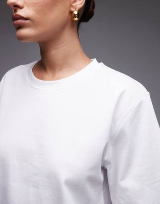 ARKET heavyweight boxy T-shirt in white