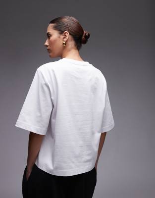 ARKET heavyweight boxy T-shirt in white