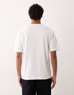 ARKET heavyweight jersey oversized t-shirt in white