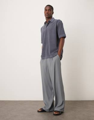 Arket Heavyweight Jersey Short Sleeve Polo Shirt
