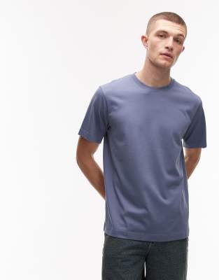 Arket Heavyweight Jersey T-shirt In Blue