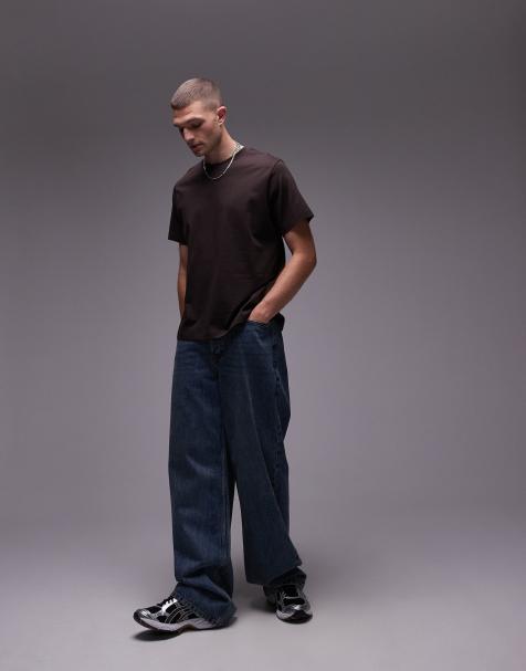 ARKET heavyweight jersey T-shirt in brown - view 1