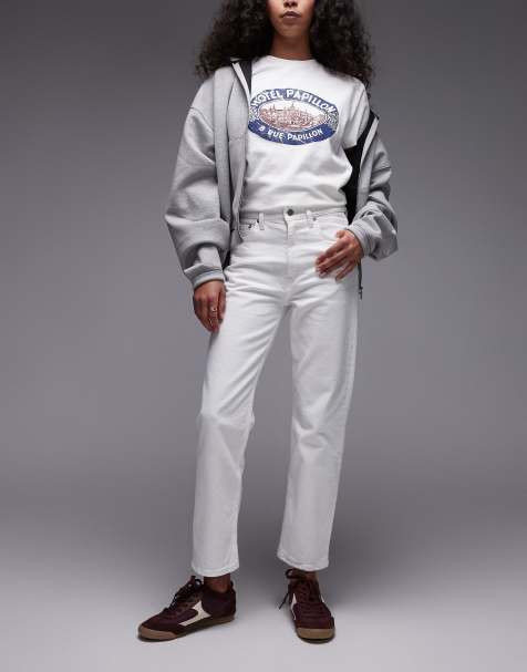 ARKET Jade stretch slim leg jeans in off white