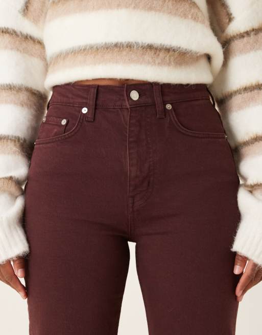 ARKET - Jade - Jean slim stretch - Bordeaux, 5 de 5