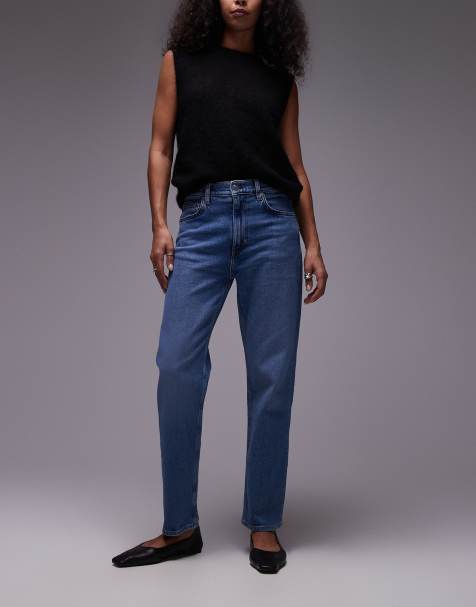 ARKET - Jade - Jeans med stretch og smalle ben i mørkeblå vask - view 1