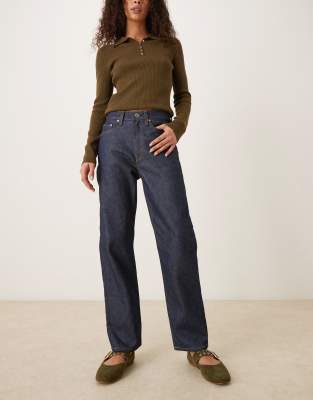ARKET - Jade - Stretch-Jeans in indigoblauer Rinse-Waschung mit schmalem Schnitt-Marineblau