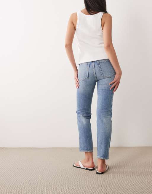 ARKET – Jade – Stretch-Jeans in verwaschenem Hellblau mit schmalem Bein, 3 von 5