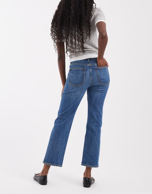 ARKET Jade stretch slim leg jeans i mellanljus blå tvätt, 2 av 5