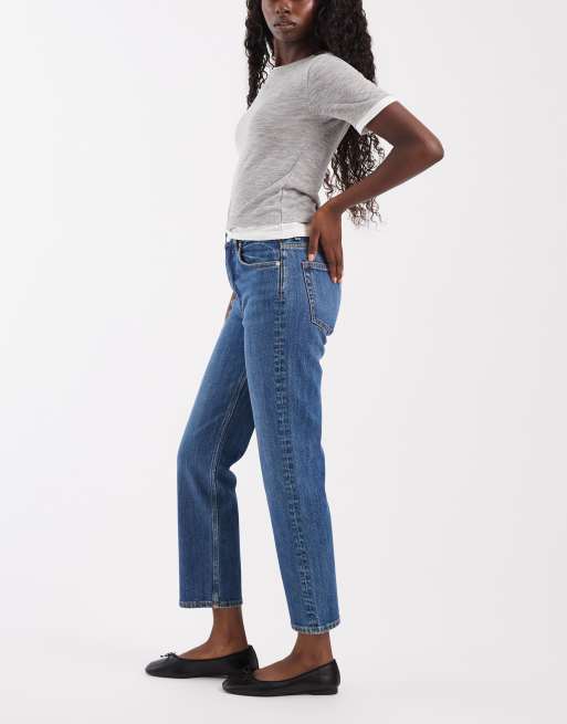 ARKET Jade stretch slim leg jeans i mellemvask blå, 3 af 5