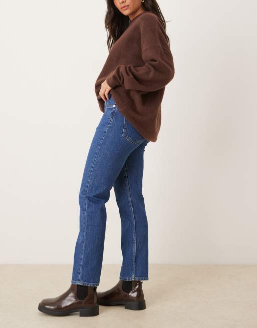 ARKET Jade stretch slim leg jeans in mid wash blue, 2 of 5