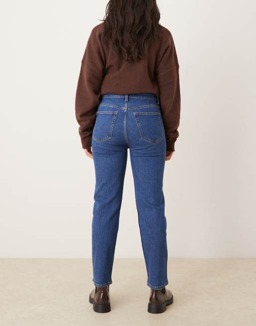 ARKET Jade stretch slim leg jeans in mid wash blue, 3 of 5