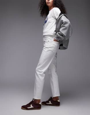 Arket Jade Stretch Slim Leg Jeans In White