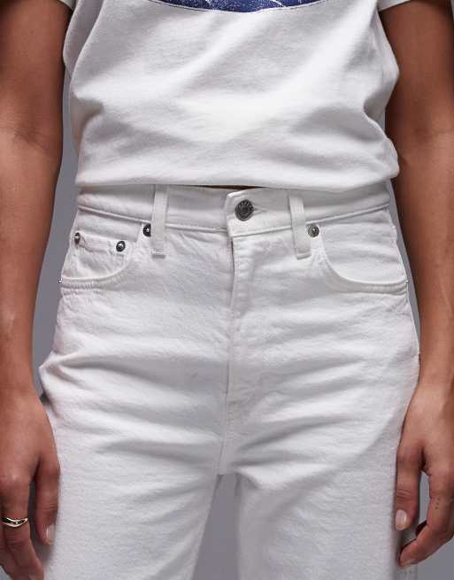 ARKET Jade stretch slim leg jeans in off-white, 5 of 5