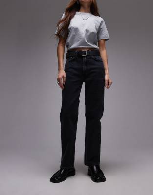 Arket Jade Stretch Slim Leg Jeans In Washed Black