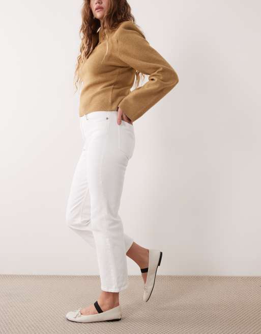ARKET jeans kick flare in denim bianco, 2 di 5