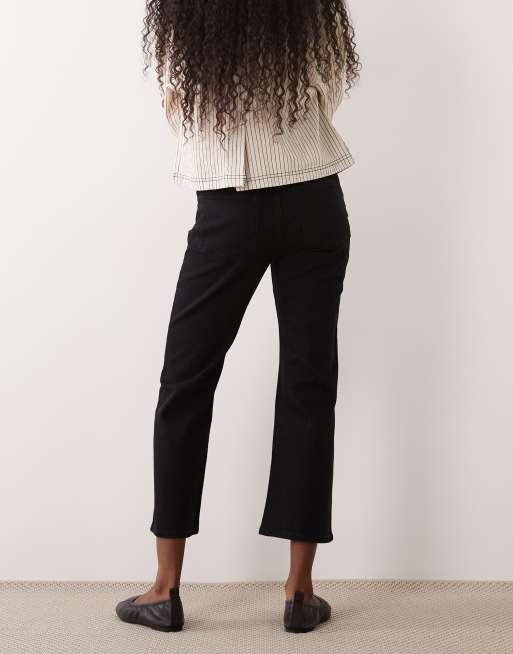 ARKET jeans kick flare in denim nero, 2 di 5