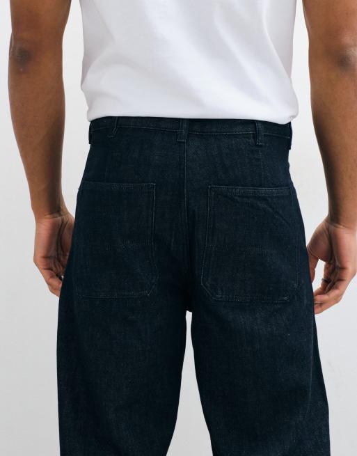 ARKET jeans med vida ben i mörkblått, 5 av 5