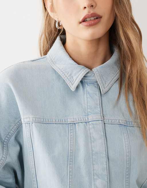 ARKET – Jeansjacke in hellblauer Waschung  , 3 von 4