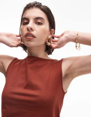 Arket Jersey Boat Neck Tank Top