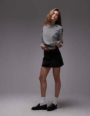Arket Jersey Long Sleeve Relaxed T-shirt With Deep Cuffs In Multi