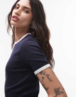 Arket Jersey Ribbed T-shirt