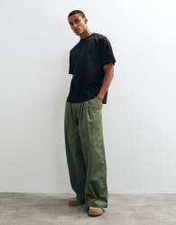 ARKET jersey t-shirt in black
