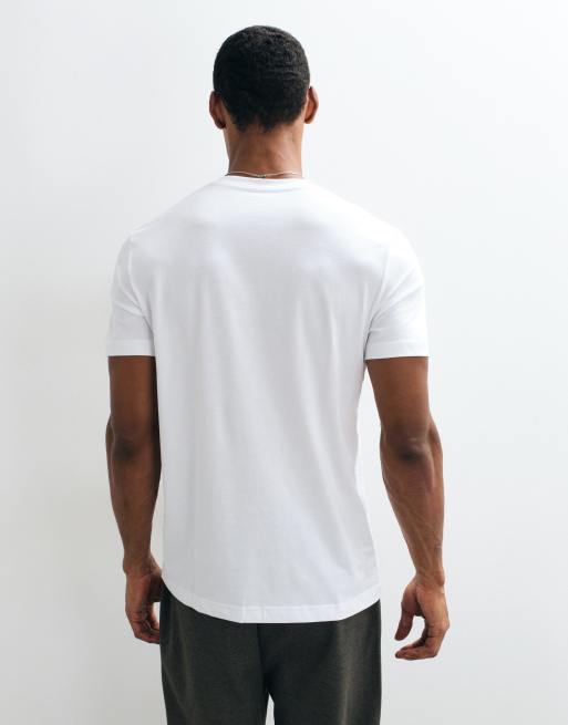 ARKET jersey t-shirt in white, 5 of 5