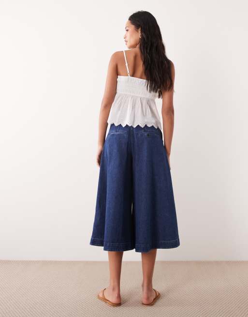 ARKET - Jupe-culotte en jean - Bleu moyen délavé, 5 de 5