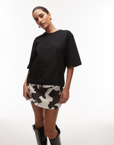 ARKET – Kastiges, schweres T-Shirt in Schwarz - view 1