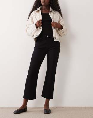 Arket Kick Flare Jeans In Black