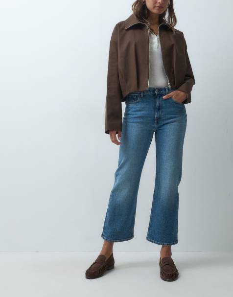 ARKET kick flare jeans in blauw denim - view 1