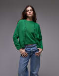 [Arket] ARKET knitted cardigan with button front in green (part of a set) XS GREEN