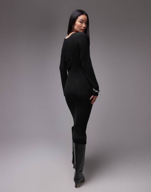 arket knitted dress ARKET Rib-Knitted Dress