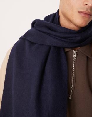 Arket Knitted Scaf In Blue