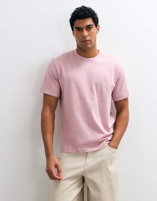 ARKET kraftig jersey-t-shirt i dammrosa, 2 av 5