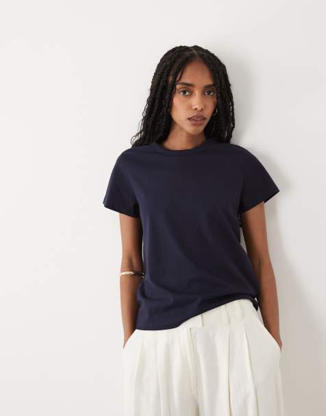 ARKET – Kurzärmliges Slim-Fit-T-Shirt in Blau - view 1