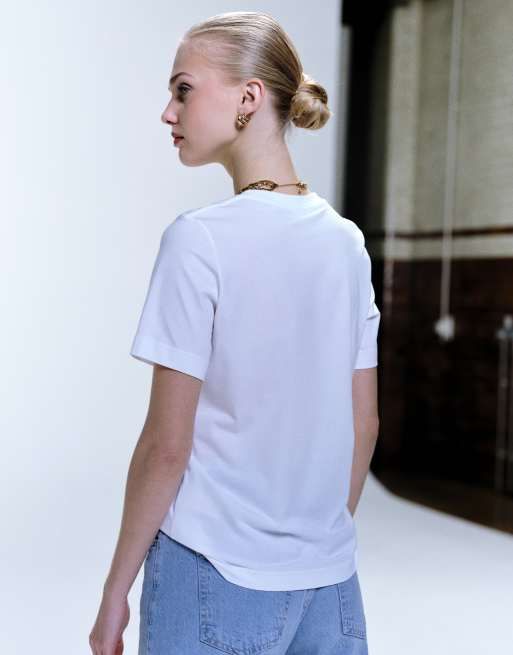ARKET – Kurzärmliges T-Shirt in Weiß, 3 von 4