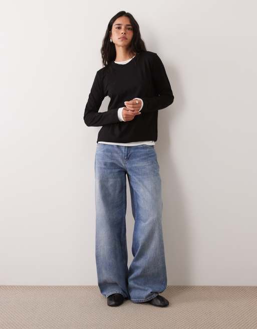 ARKET – Langärmliges Shirt in Schwarz, 4 von 7