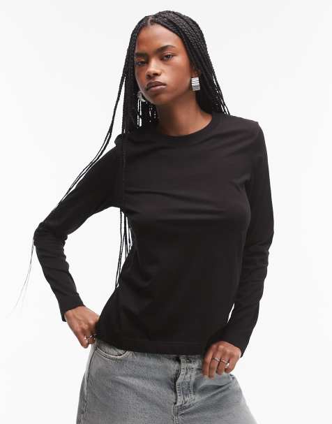 ARKET - Langærmet sort T-shirt - view 1