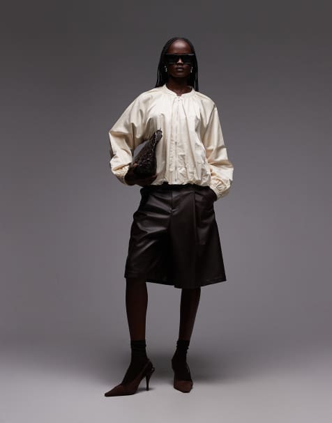 ARKET lightweight bomber jacket in beige - view 1