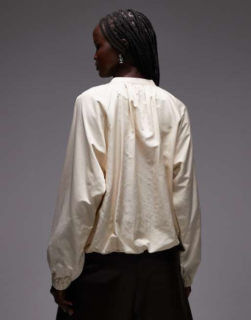 ARKET lightweight bomber jacket in beige, 4 of 4