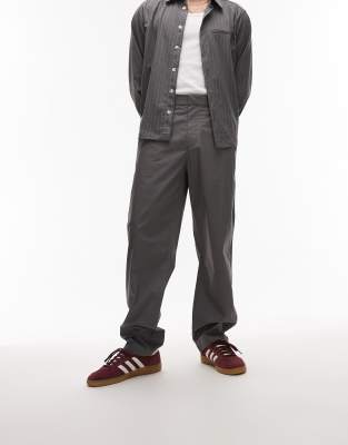 ARKET lightweight pull-on trousers in mole grey