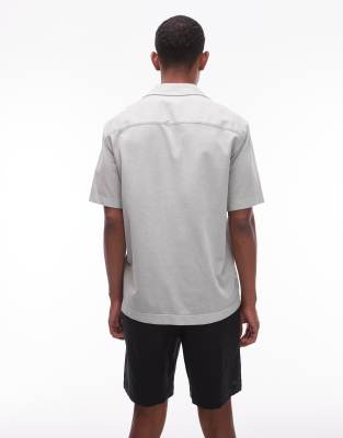 ARKET LINEN FLAT FRONT SHORTS WITH SLANT POCKETS 
