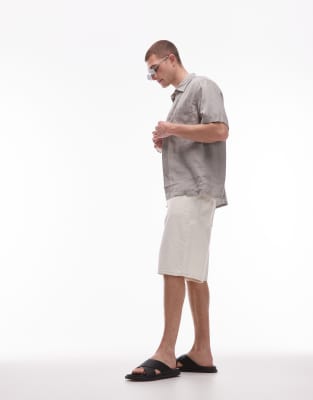 Shop Arket Linen Relaxed Short Sleeved Shirt