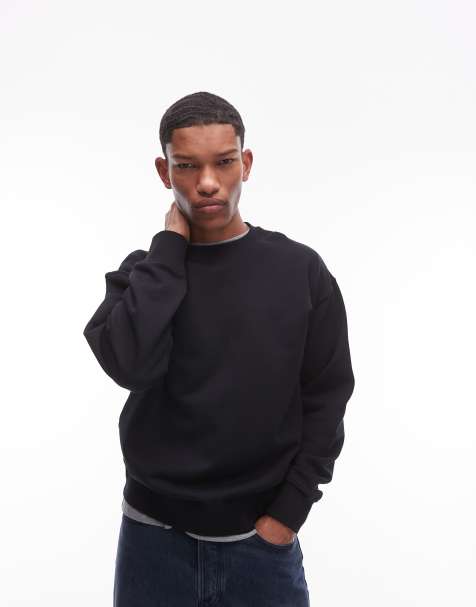 ARKET – Locker geschnittenes Terry-Sweatshirt in verwaschenem Schwarz - view 1