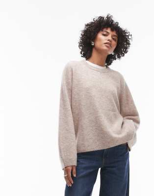 ARKET - Lockeres Sweatshirt in Beige aus superweichem Alpaka-Wollmix-Neutral