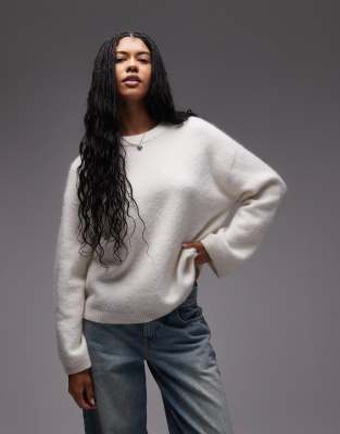 ARKET - Lockeres Sweatshirt in Wollweiß aus superweichem Alpaka-Wollmix